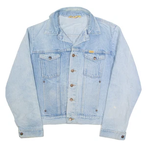 Vintage RUSTLER Mens Denim Jacket Blue 90s L - Picture 1 of 6