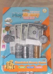 Facciamo finta di giocare soldi monete e banconote educativo divertente sigillato età 3+ gioca soldi - Foto 1 di 9