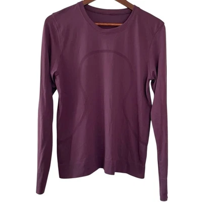 Camiseta Lululemon Swiftly Tech 2.0 Manga Larga Talla 6 Cardo de Uva Púrpura Foto 1 de 3
