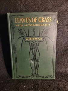 Leaves of Grass With Autobiography Walt Whitman 1900David McKay Illustrated - Imagen 1 de 14