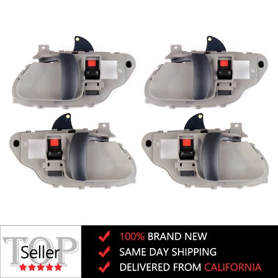 Juego de 4 manijas de puerta interiores grises delanteras traseras para Chevy GMC Suburban Tahoe Foto 1 de 4