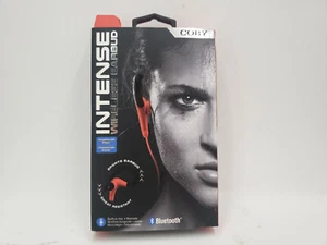 COBY INTENSE WIRELESS EARBUDS BLUETOOTH SPORTS EARBUD SWEAT RESISTANT WITH MIC - Picture 1 of 4