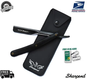 BARBER STRAIGHT CUT THROAT SALON SHAVING RAZOR SHAVETTE RASOI RASOIRS AND BLADES - Picture 1 of 6