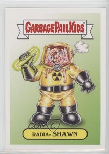 2017 Topps Garbage Pail Kids Adam-Geddon Nuclear Sticker Radia-Shawn #14b 0c4