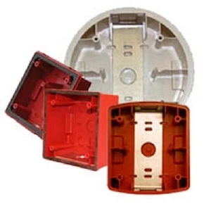 Cooper Wheelock Fire Alarm RED WHITE Backbox IOB ZBB WBB SER E50SSB WPSBB ESBR - Picture 1 of 2