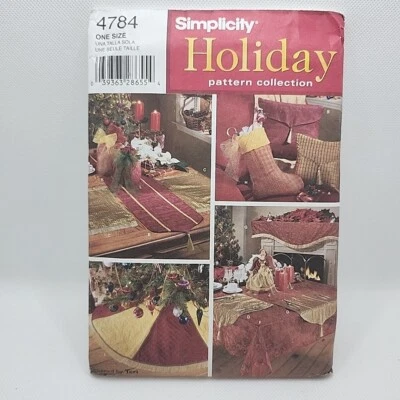 Simplicity Crafts 4784 Christmas Holiday Decor Stocking Mat Sewing Pattern Uncut - Image 1 of 4