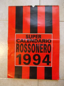 SUPER CALENDARIO CALENDAR ROSSONERO MILAN 1994 - Imagen 1 de 1