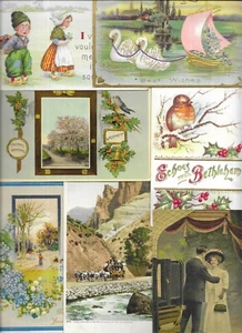 Lot von 12 schönen alten Postkarten -- Urlaub, Freundschaft, Ansicht, Rallye-Tag, versch. - Bild 1 von 7