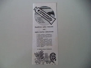 advertising Pubblicità 1966 DENTIFRICIO ALGODENTYL - Foto 1 di 1