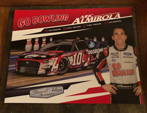 Nascar Driver Aric Almirola 2023 Postcard Cover