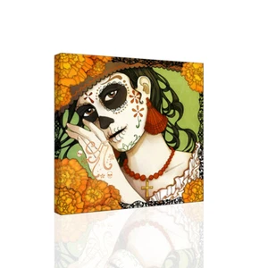"El Dia De Los Muertos XIV" TELA o STAMPA ARTE DA PARETE - Foto 1 di 2