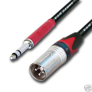 Neutrik TT Bantam Jack a cable XLR macho equilibrado. Cable de conexión Van Damme - Imagen 1 de 10
