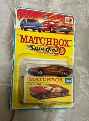 RARA CAJA DE TARJETAS BLISTER SUPERRÁPIDA MATCHBOX 20 LAMBORGHINI MARZAL Foto 1 de 2