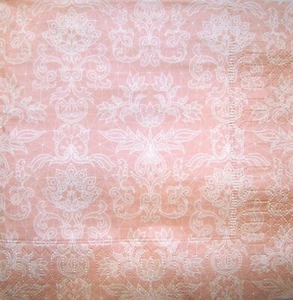4 x Single Paper Napkins Decoupage Craft Table Lace Flower 11 - Picture 1 of 2