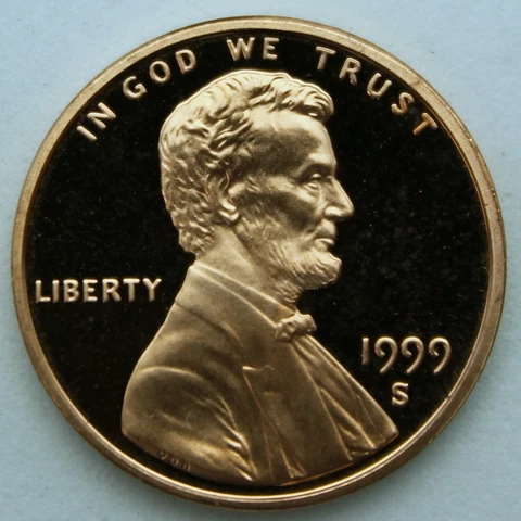 1999-S Proof Lincoln Cent Cover