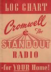 AUSTRALIAN MEMORABILIA ,LOG CHART , CROMWELL THE STANDOUT RADIO FOR YOUR HOME