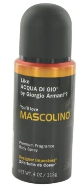 Designer Imposters Mascolino от Parfums De Coeur спрей для тела 4 унц для мужчин - Изображение 1 из 2