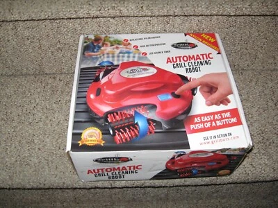 Robot de limpieza de parrilla automático GRILLBOT CEPILLOS GIRATORIOS DE NAILON + cargador Foto 1 de 4