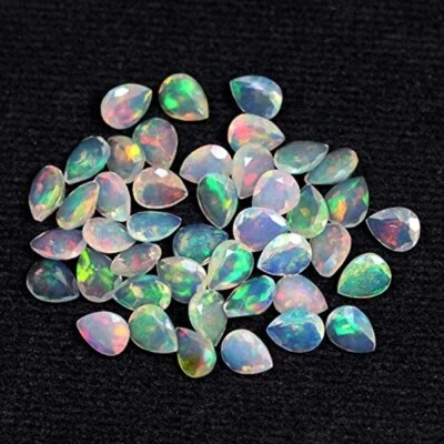 8X5 毫米/9X6 毫米/10X7 毫米 AAA ETHIOPIAN WELO 火焰 OPAL 珍珠切割表面散装宝石 — 第 1/3 张图片