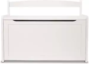 Wooden Toy Chest - White Furniture for Playroom - Kids Toy Box, Wooden Storage O - Picture 1 of 12