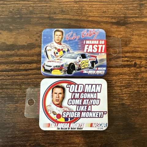 NASCAR Magnet Ricky Bobby Come At You Like A Spider Monkey Talladega Nights NOS Cover