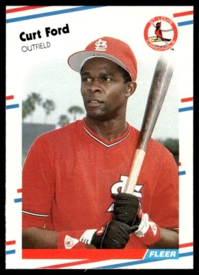 1988 Fleer #32 Curt Ford - St. Louis Cardinals - Image 1 of 2