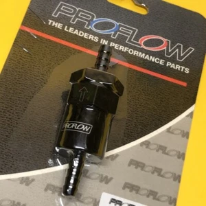 Filtro de combustible en línea Proflow PFE610-08BK 1/2" 12mm barb 30 micras 30 x 50 negro - Imagen 1 de 2