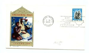 Jackson Cachet 98-1 tallado de Navidad 1968 FDC #488 - Imagen 1 de 1