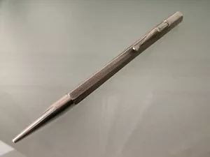 Sterling Silver Propelling Pencil Birmingham Hallmark Engraved Initials MAM - Picture 1 of 15