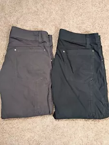 Kuhl Radikl Lot of 2 Hiking Pants Gray Navy Blue Stretch Outdoors Mens 36x30 - Picture 1 of 24
