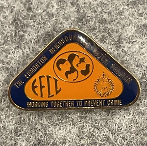 Edmonton Neighborhood Block Watch Safety Prevent Crime Citizens Shield Lapel Pin - Imagen 1 de 17