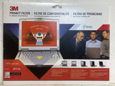 3M PF17.0 Privacy Filter Screen for Standard Desktop/ Laptop 17in Monitor Displ - Image 1 of 4