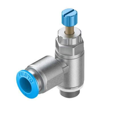 1pcs New Festo GRLA-1/8-QS-8-RS-D 534337 One-way Flow Control Valve - Image 1 of 4