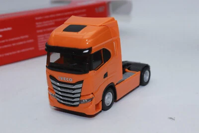 Herpa 313445 Iveco S-WAY Zugmaschine Blanc 1:87 H0 Neuf Emballage D'Origine - Photo 1/4