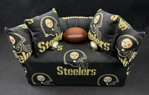 Vintage Pittsburgh Steelers NFL Miniature Custom Couch Sofa Collectible - Picture 1 of 6