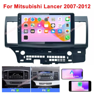For 2007-2012 Mitsubishi Lancer Android 13 Car GPS Radio Apple Carplay Stereo BT - Image 1 of 4