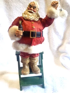 POSSIBLE DREAMS Clothtique Santa 1997 -Coca Cola Step up to refreshment with Box - Picture 1 of 8