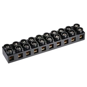 Terminal Block 500V 60A Dual Row 10 Positions Screw Electric Barrier Strip - Picture 1 of 6