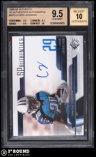Chris Johnson BGS 9.5 w 10 Auto: 2008 SP Authentic Autographs Rookie POP 9