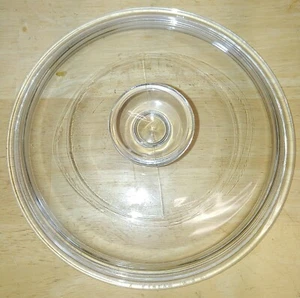 Pyrex Round Clear Glass G-5-C Corning Ware Replacement Lid Round Knob G5C Gd Cnd - Picture 1 of 2