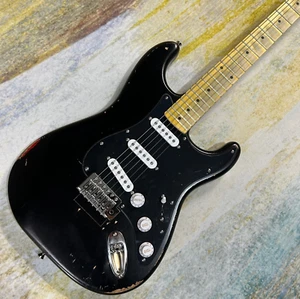 Relic St Electric Guitar Black Color Maple Fretboard Alder Body In Stock - Bild 1 von 6