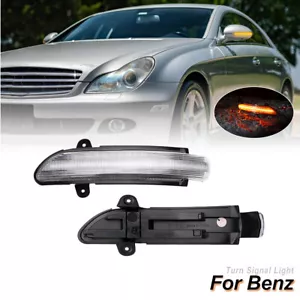 Dynamic LED Side Mirror Turn Signal Light For 2007-2009 Benz S/E-Class W221/W211 - Foto 1 di 8