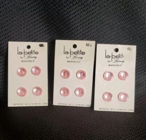 Botones La Petite Rosa 7/16" Lavables 2 Agujeros 12 Total En Tarjetas - Imagen 1 de 6