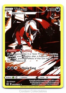 Thievul GG17/GG70 - Crown Zenith Galarian Gallery - Pokemon Card - Near Mint - Foto 1 di 2