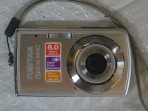 Pentax Optio M40 Digital Camera 8MP 3x Zoom – TESTED –  Battery + SD Card - Picture 1 of 7