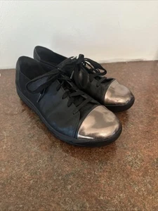 Fitflop F-Sporty Mirror Toe Sneakers Great Condition Leather - Picture 1 of 7
