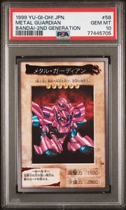 YU-GI-OH 1999! JPN BANDAI-2DA GENERACIÓN #58 METAL GUARDIAN PSA 10 GEMA COMO NUEVO - Imagen 1 de 2