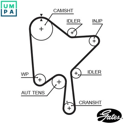 TIMING BELT 5686XS FOR VOLVO V60/II V40/Hatchback S80 S90/ESPORTIVO XC90/SUV - Image 1 of 4