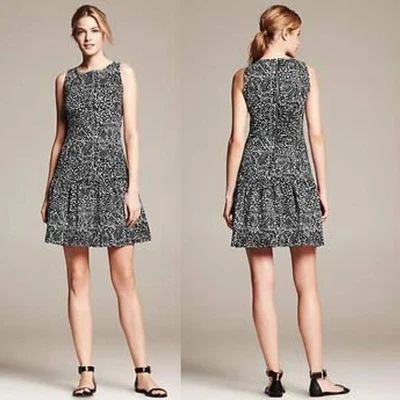 Marimekko Collection Tamara dress sleeveless shift ruffle hem Scandi floral 10 - Image 1 of 4