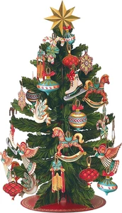 Biglietti pop up, albero di Natale, 15 pollici a grandezza naturale 3D popup biglietto di auguri, Natale - Foto 1 di 12